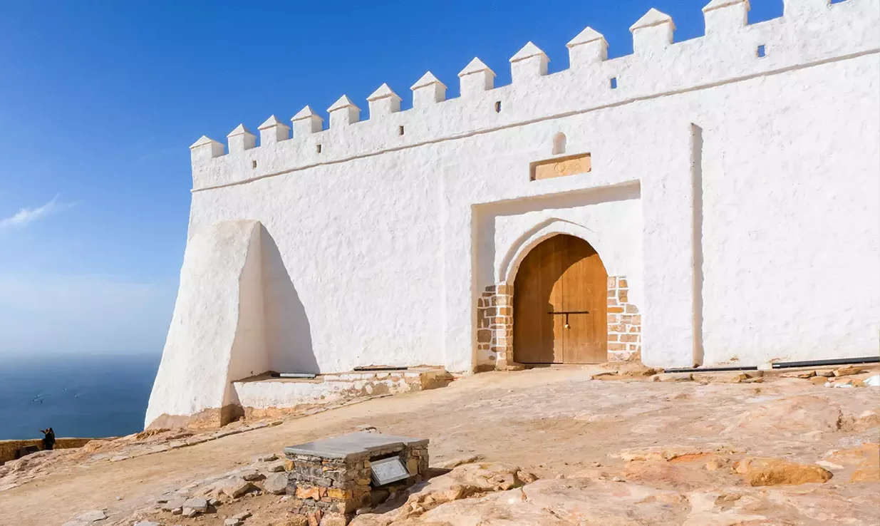 La Kasbah d'Agadir Oufella : vue panoramique sur toute la baie